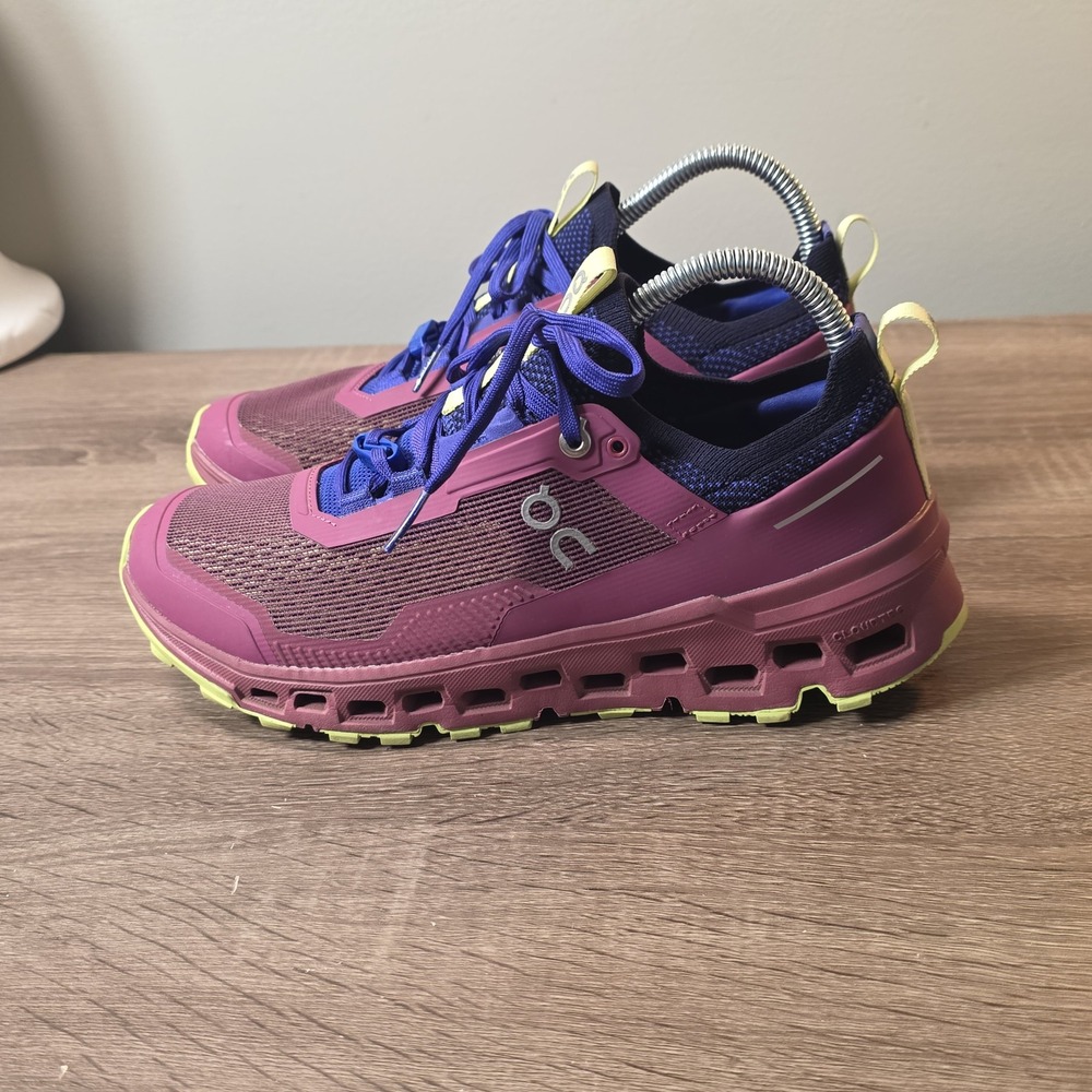 On Running Cloudultra Womens 9 Trail Shoes Mulberry Limelight 44.99044